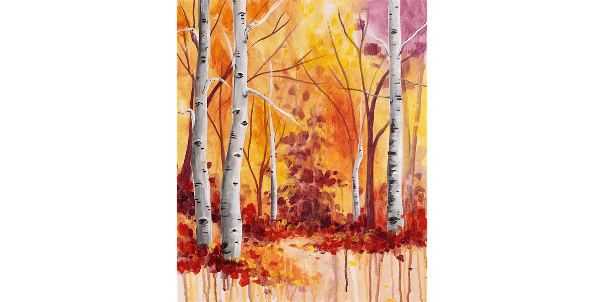 Autumn Aspens - Paint and Sip in Tyler | Classpop!\u2122