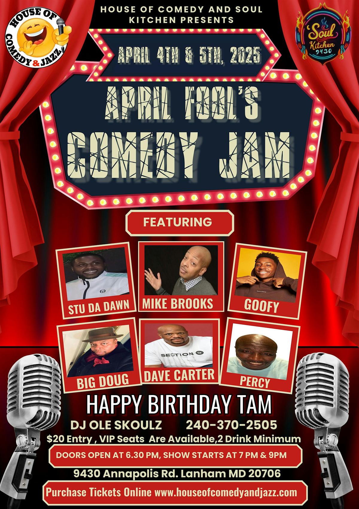 APRIL FOOL'S COMEDY JAM