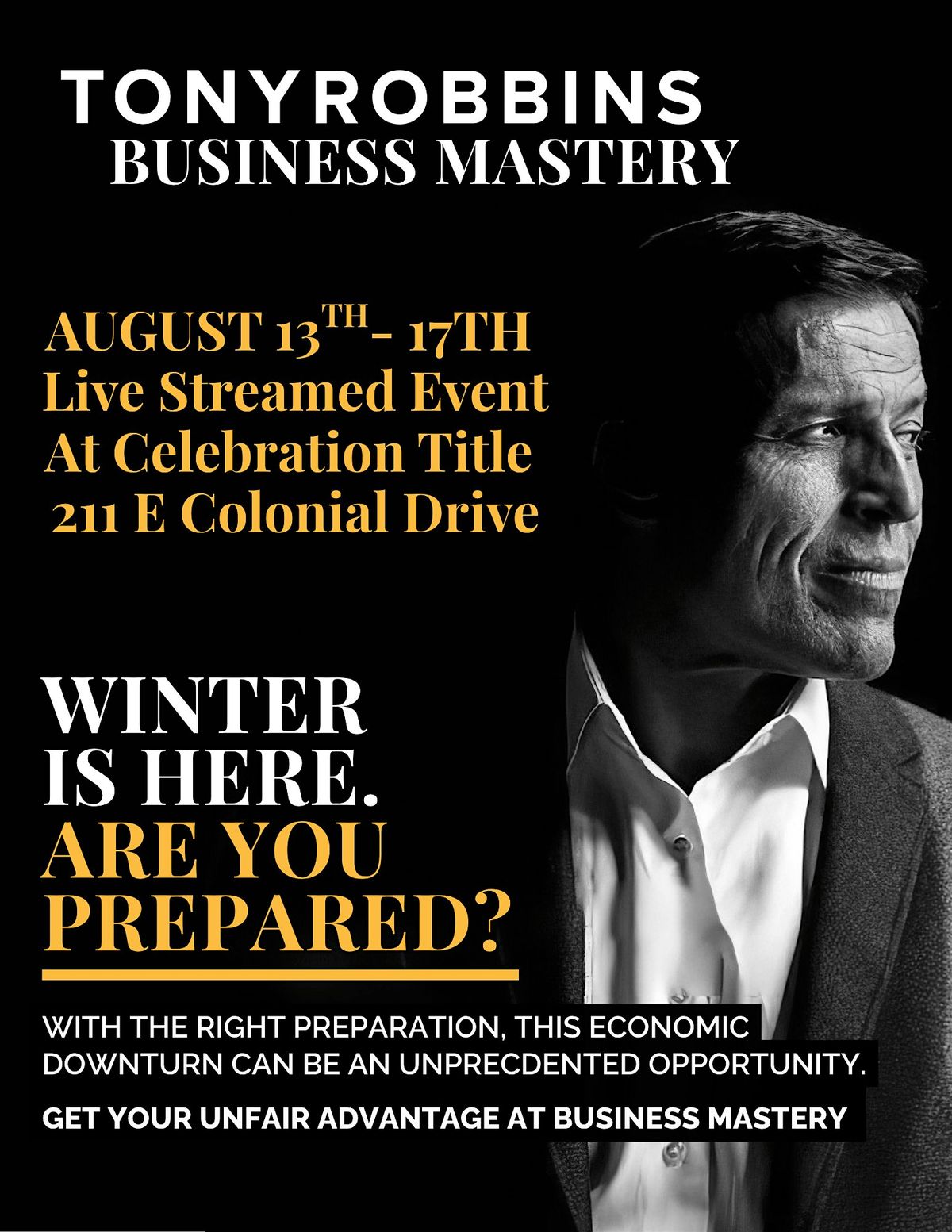 Tony Robbins Business Mastery