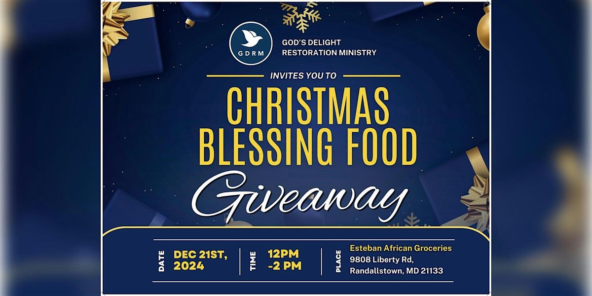 Christmas Blessing Food Giveaway