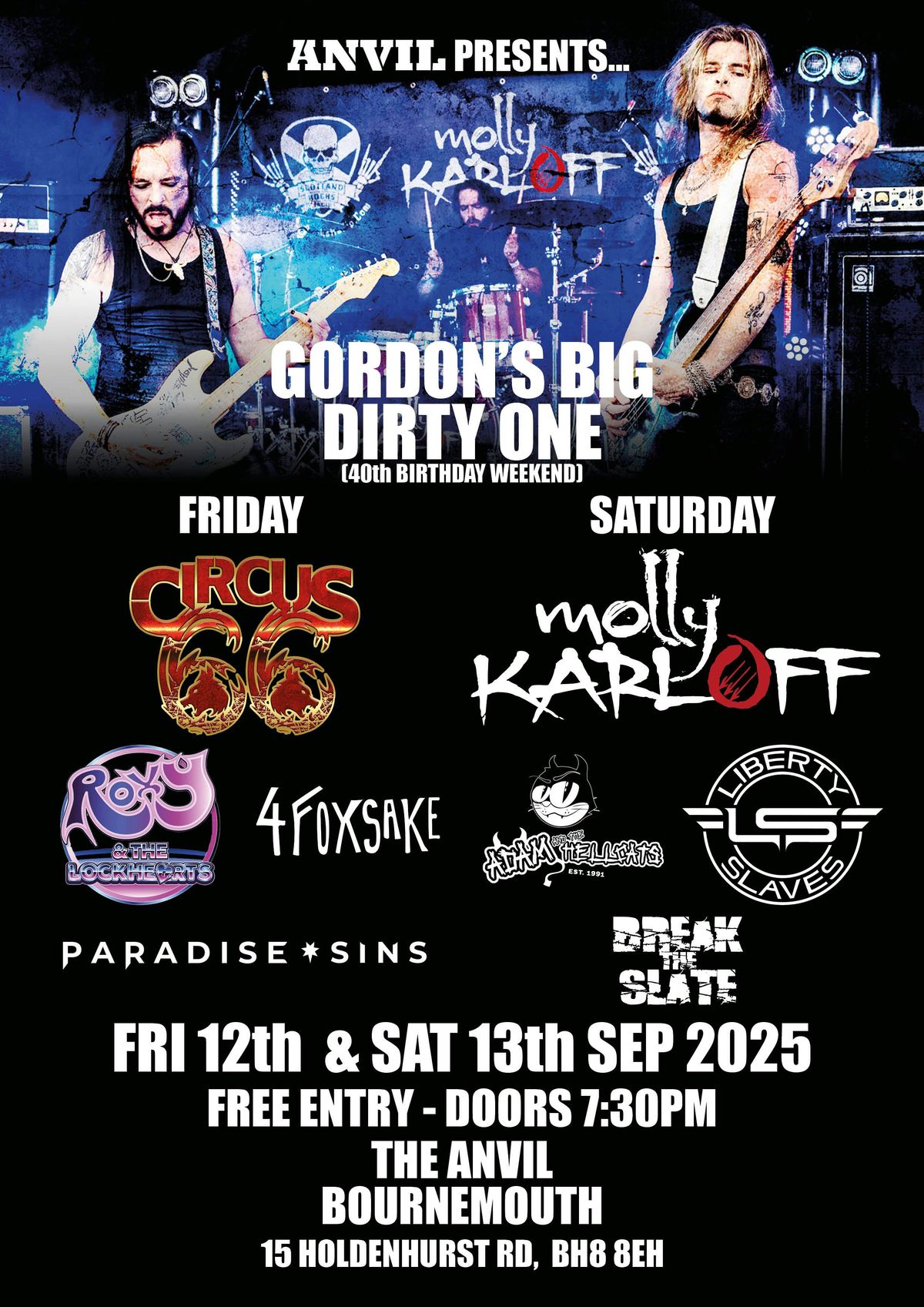 Free show - Event Managers birthday weekend