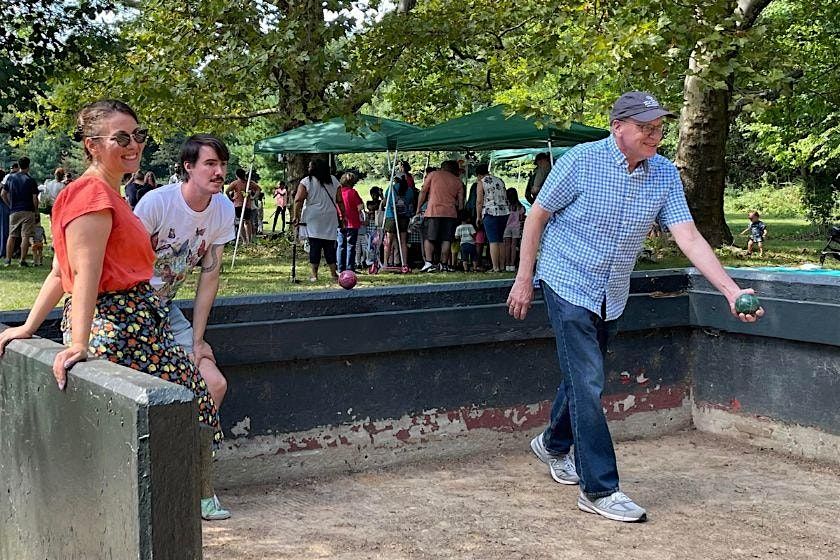 Bocce & Tennis Courts at Indian Field Volunteer Event