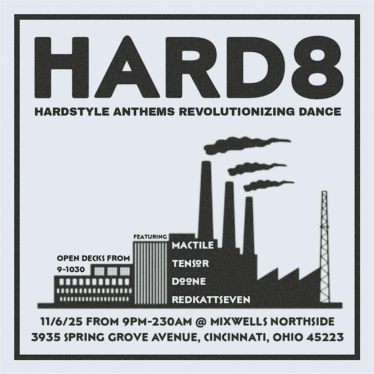HARD8 featuring Mactile, Tensor, Doone and redkatseven