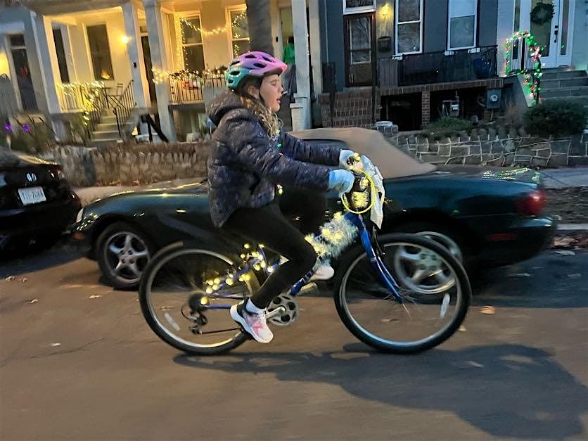 Hill Family Biking  - Holiday Lights Ride