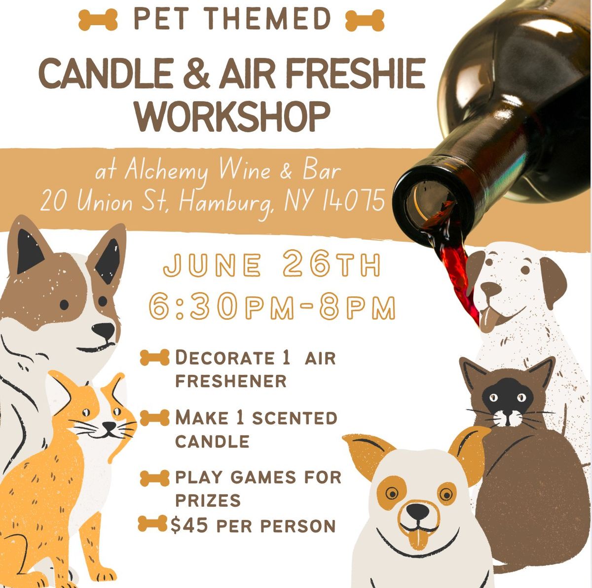 DIY Candle Class - Pet Themed 