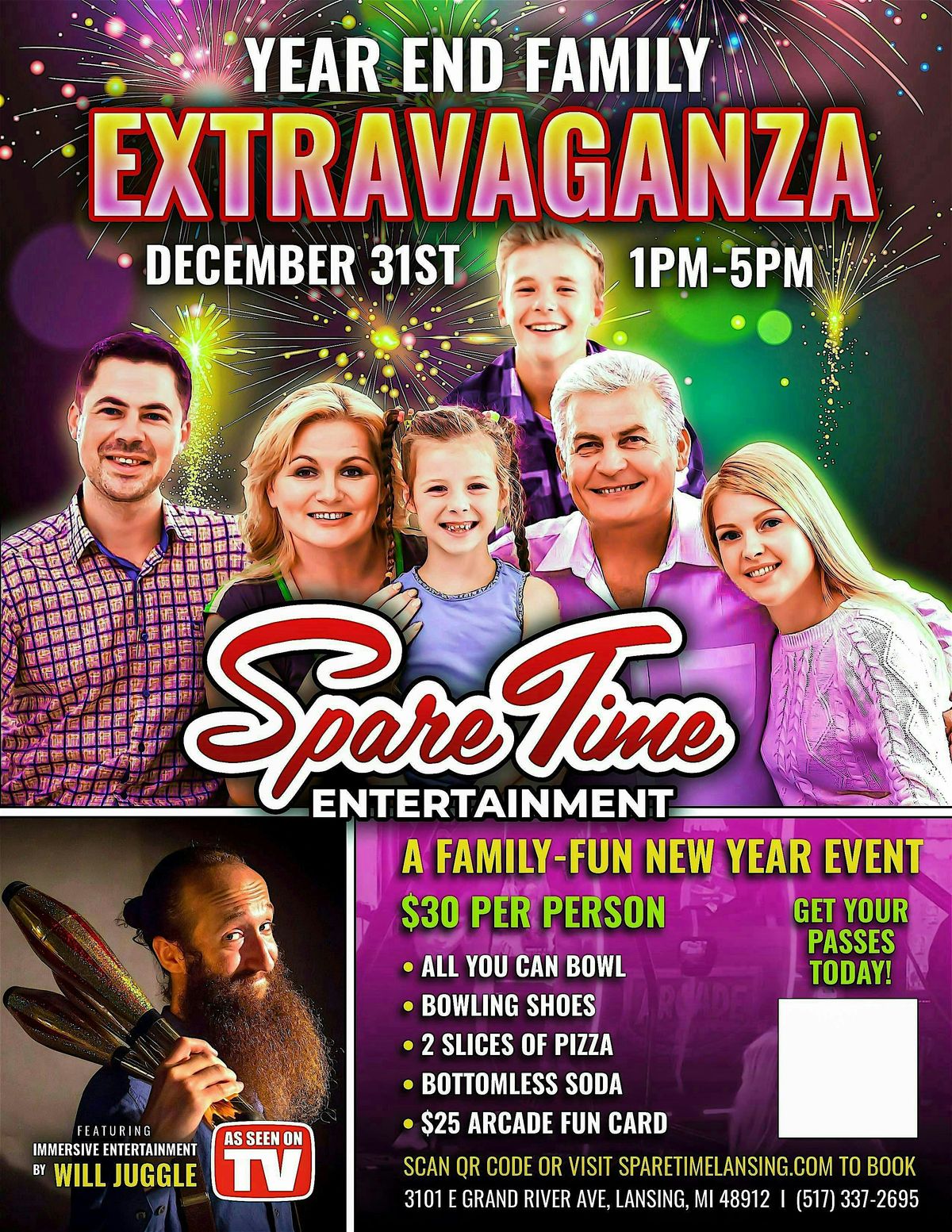 Spare Time Entertainment Year End Family Extravaganza