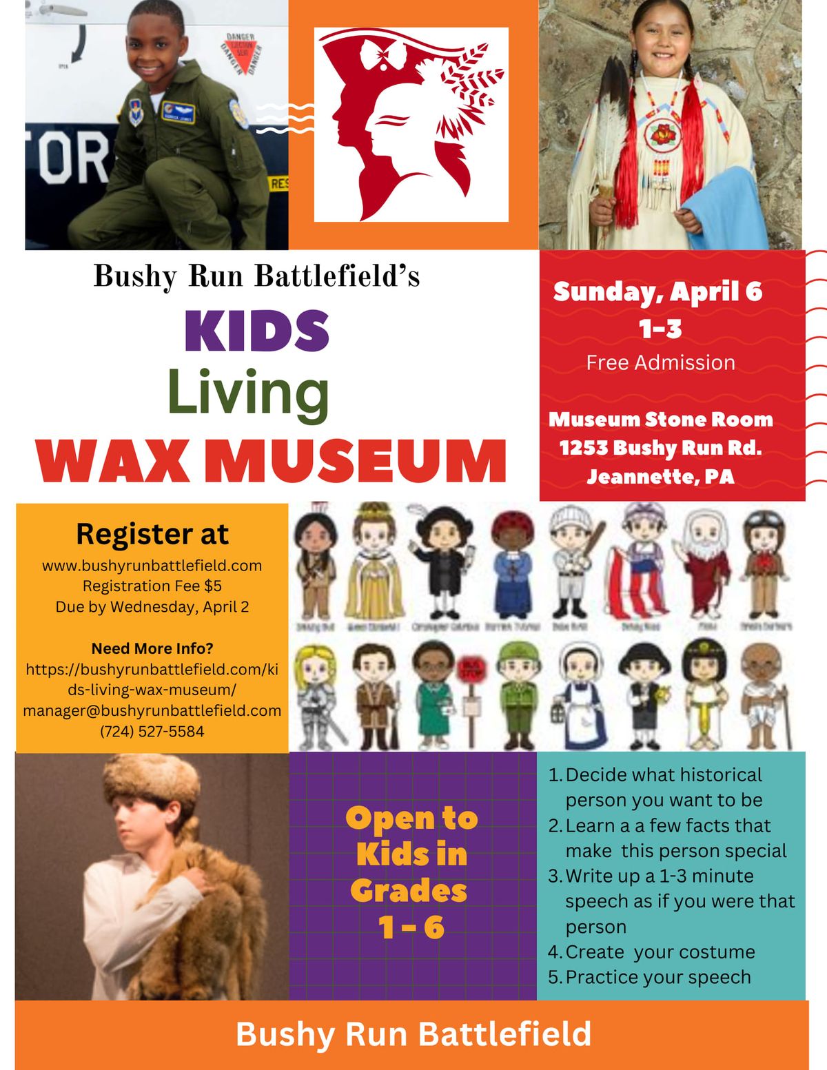 Kids Living History Wax Museum