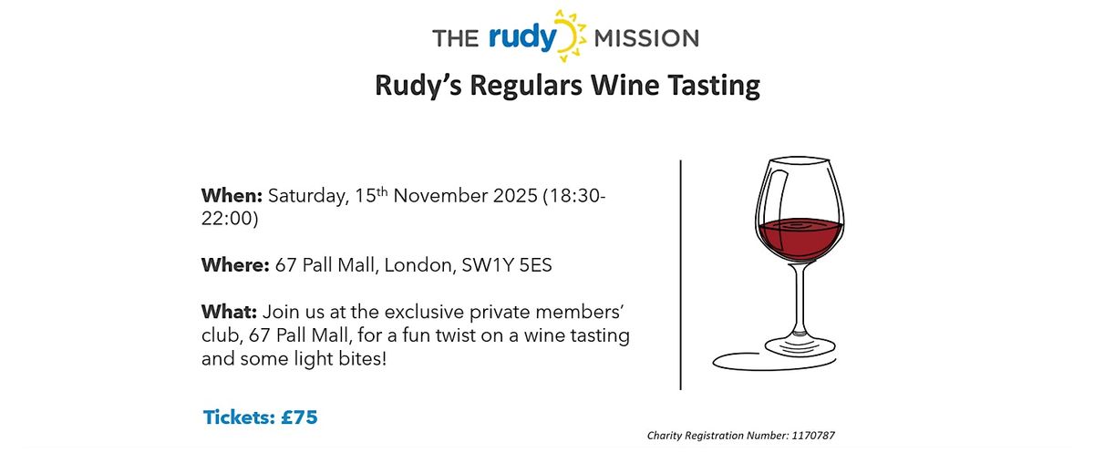 Rudy's Regulars Wine Tasting 2025