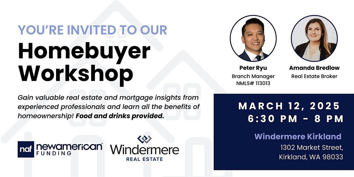 Free Homebuyer Class with Amanda & Peter!