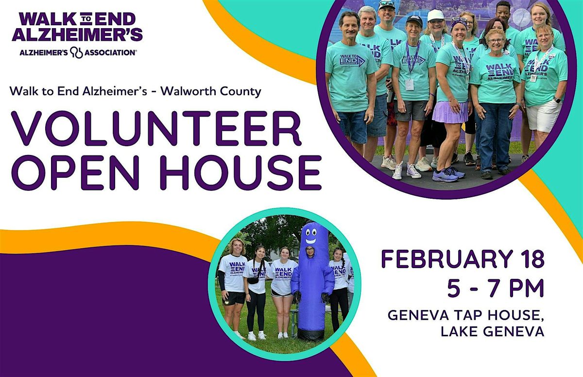 Volunteer Open House | Walk to End Alzheimer's - Walworth County