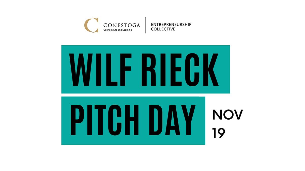 Wilf Rieck Pitch Day at Conestoga College
