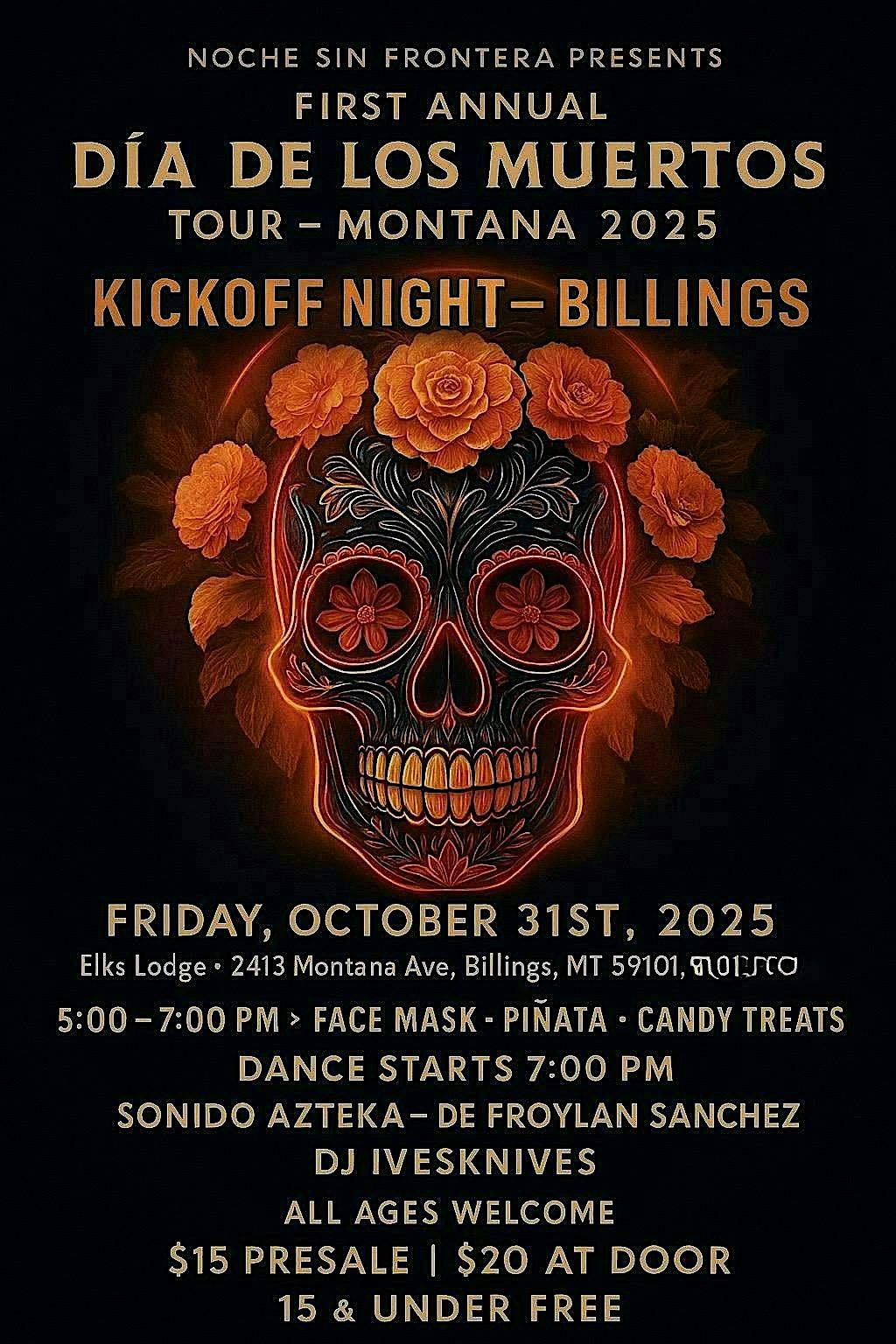 First annual dia de Los muertos tour. Montana 2025.