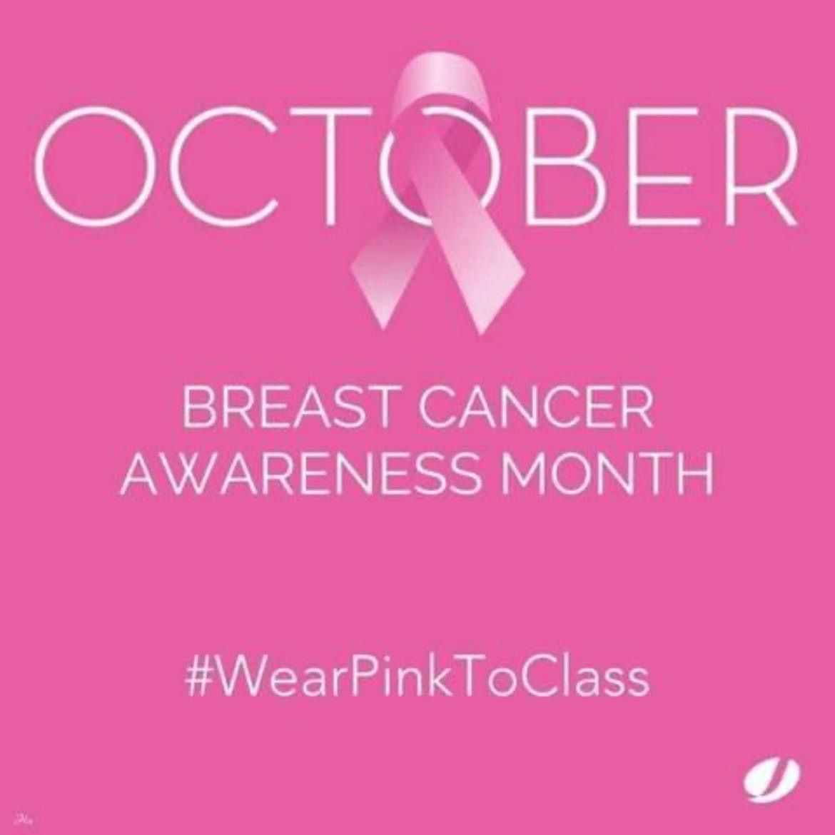 Breast Cancer awareness, wear Pink free class week\ud83d\udc97