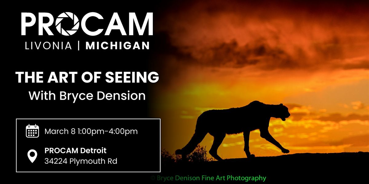 The Art of Seeing with Bryce Denison - PROCAM Detroit