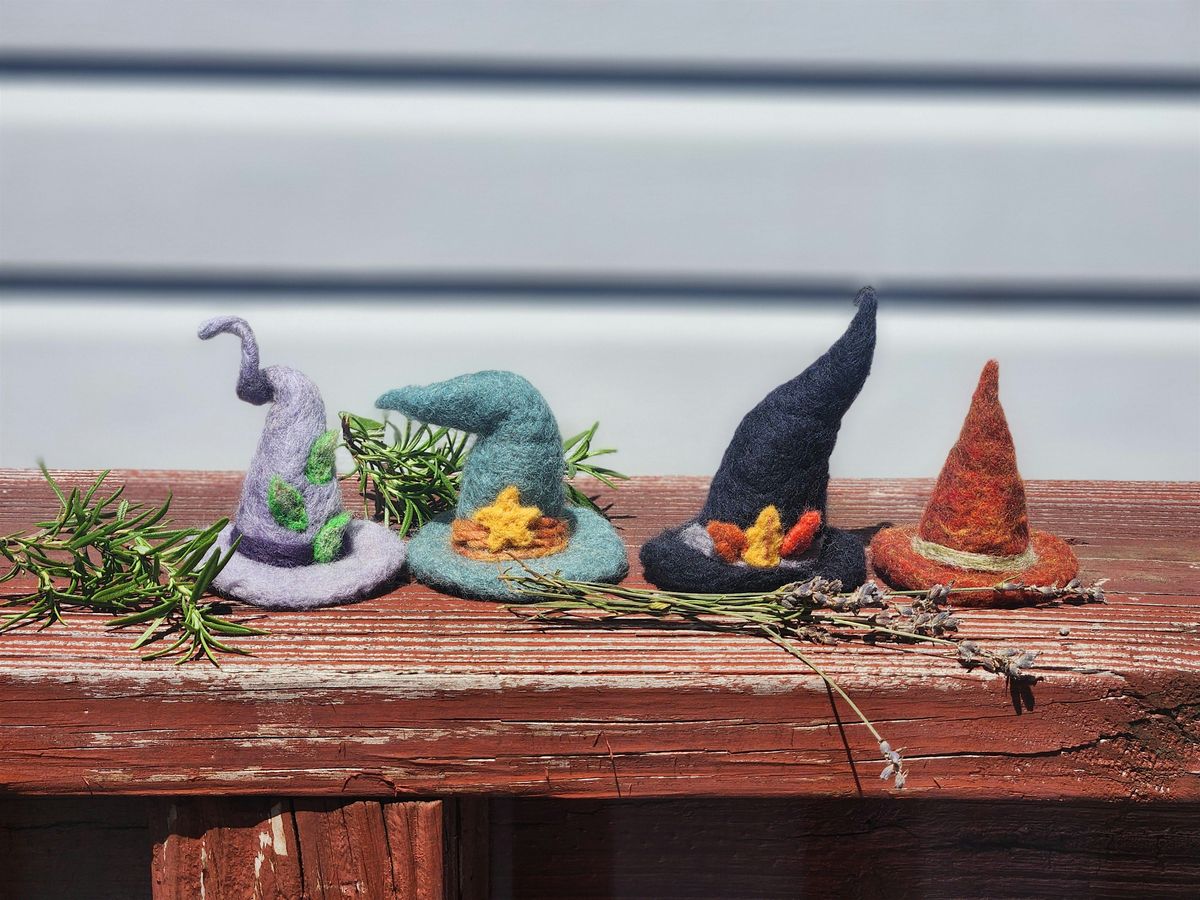 Learn to Needle Felt! Make a Mini Witch Hat!
