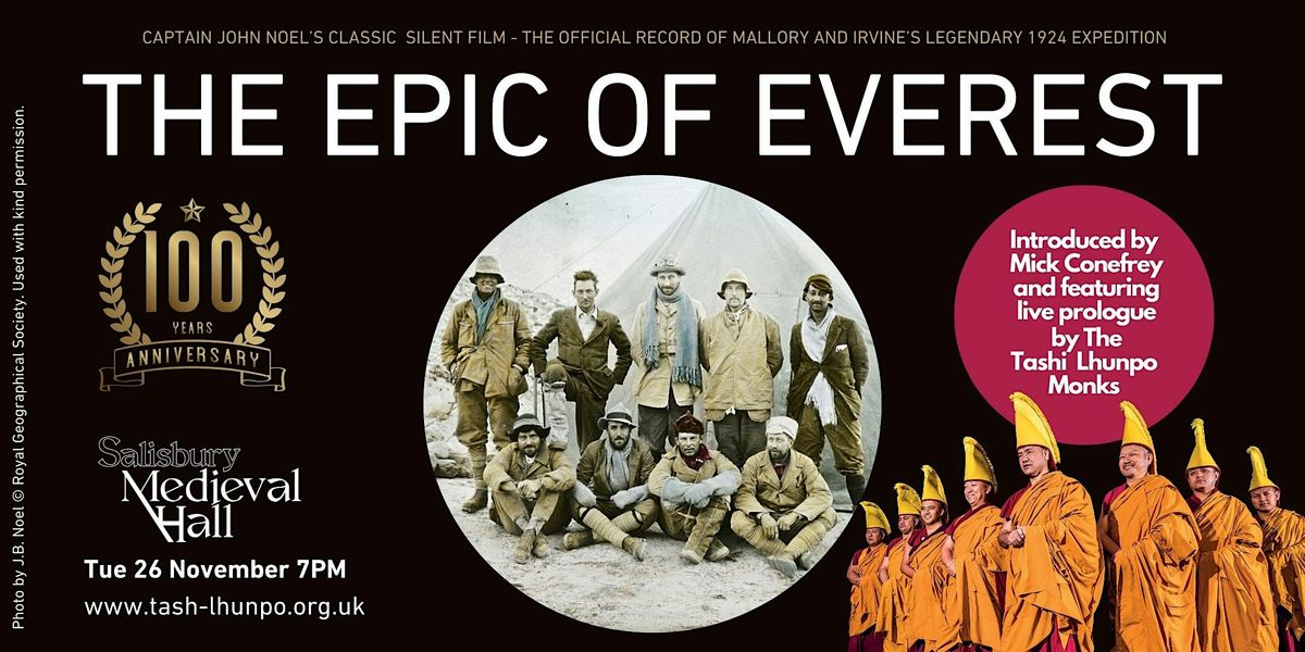 The Epic of Everest  - Talk, Performance & 100th Anniversary film screening