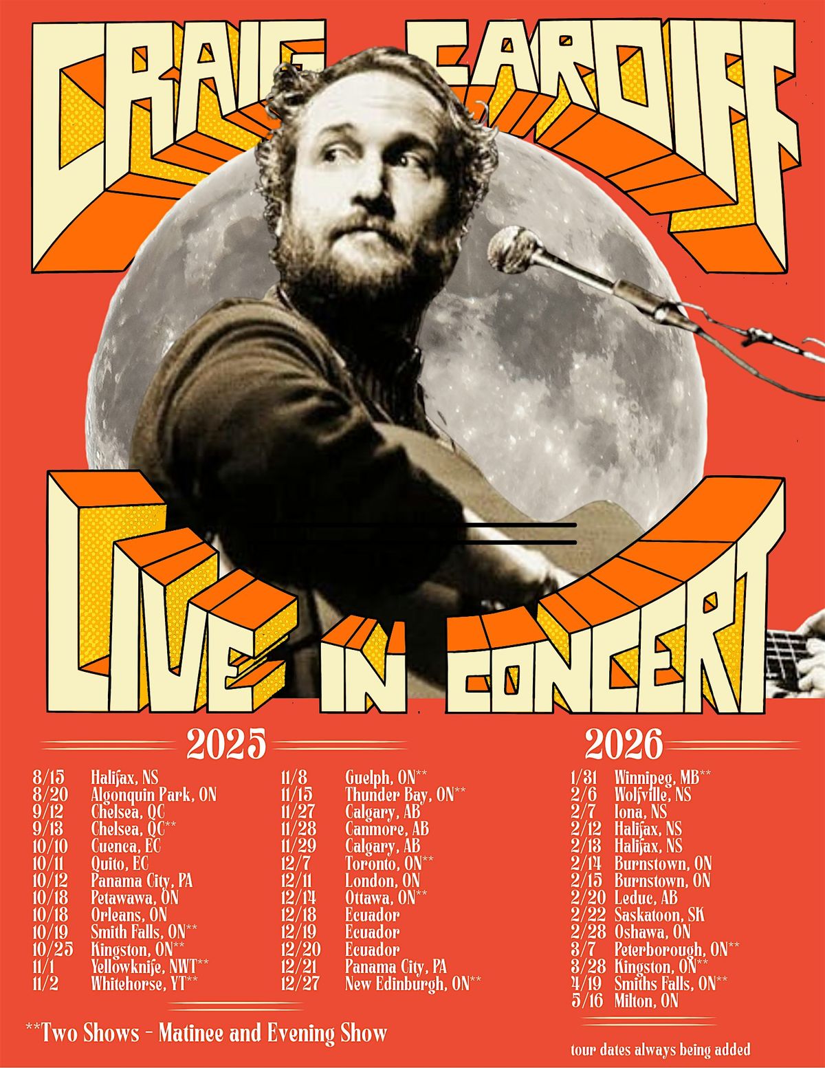 Craig Cardiff (Wolfville, NS) - Friday, Feb 6th, 2026 - Al Whittle Theatre