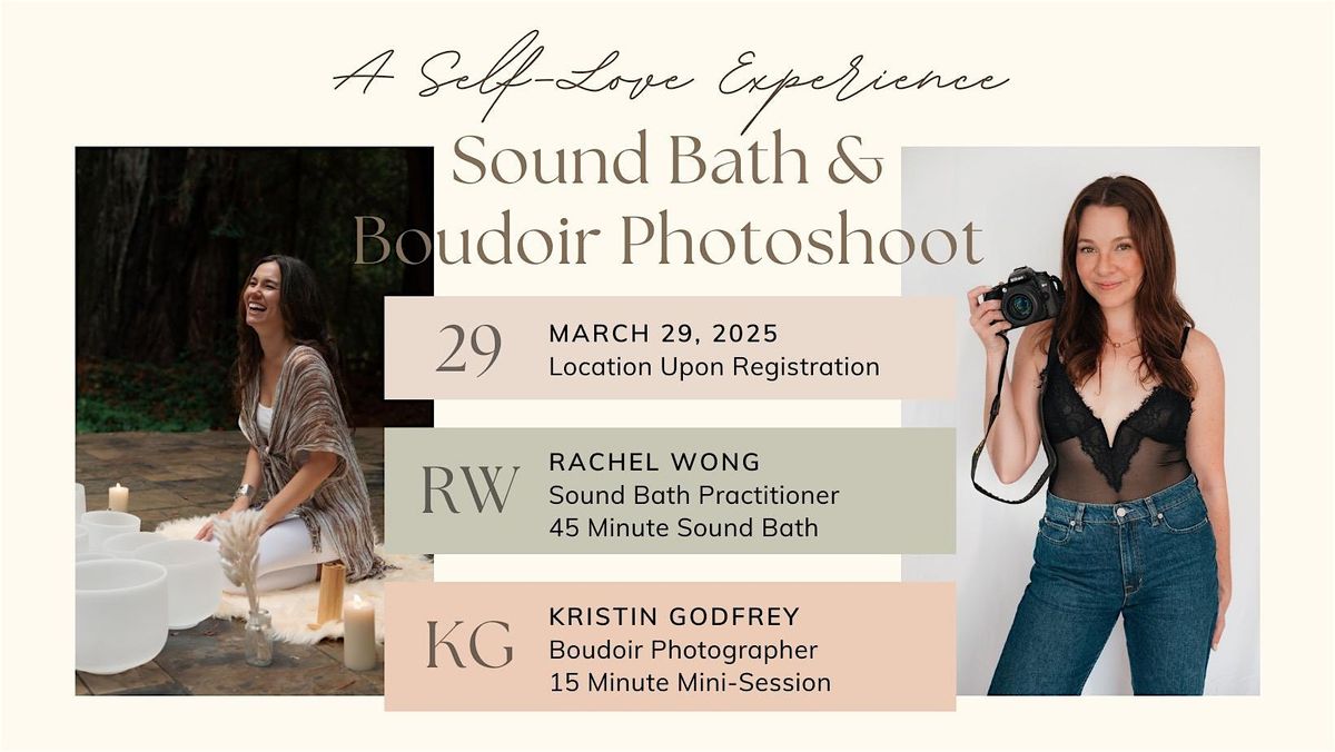 Sound Bath & Boudoir Photoshoot: A Self-Love Experience