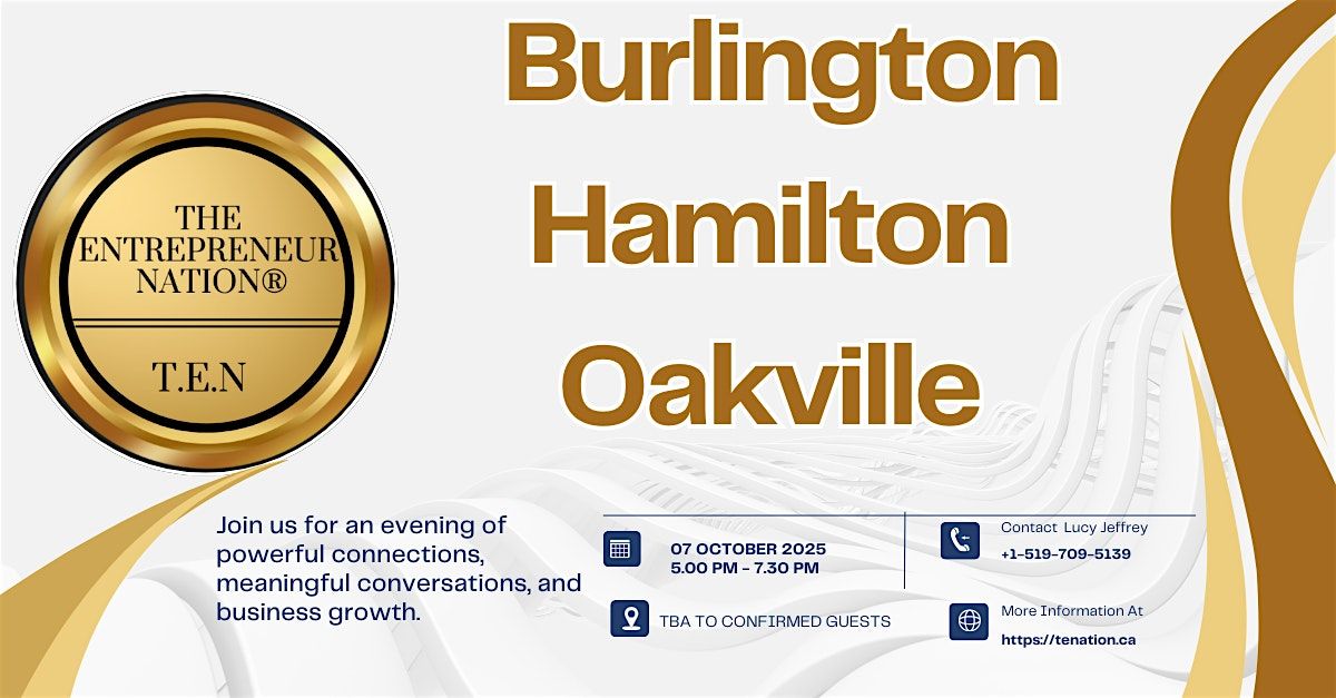 Burlington, Hamilton, Oakville Regional After 5 Business Mingle