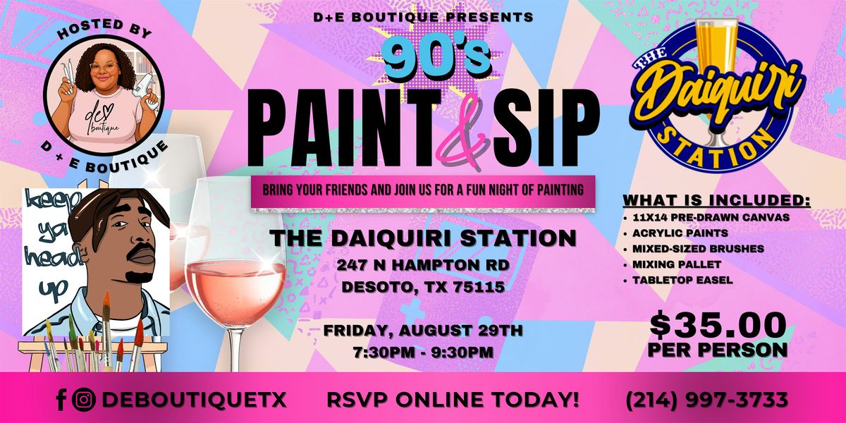 90'S PAINT & SIP