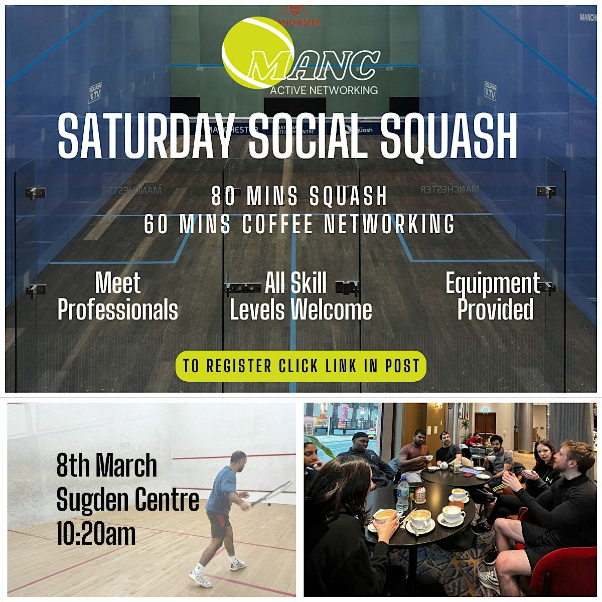 MANC Saturday Social Squash + Coffee