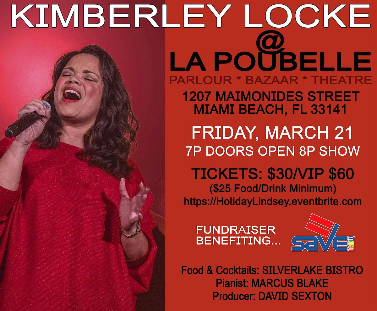 Kimberley Locke at La Poubelle to Raise Funds for SAVE!