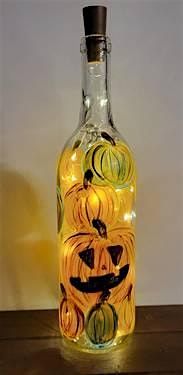 Crafting Event: Wine Bottle Painting w\/ Fairy Lights