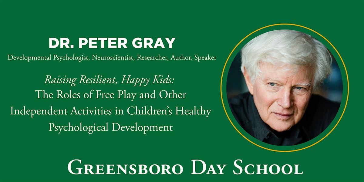 McLendon Speaker Series featuring  Dr. Peter Gray