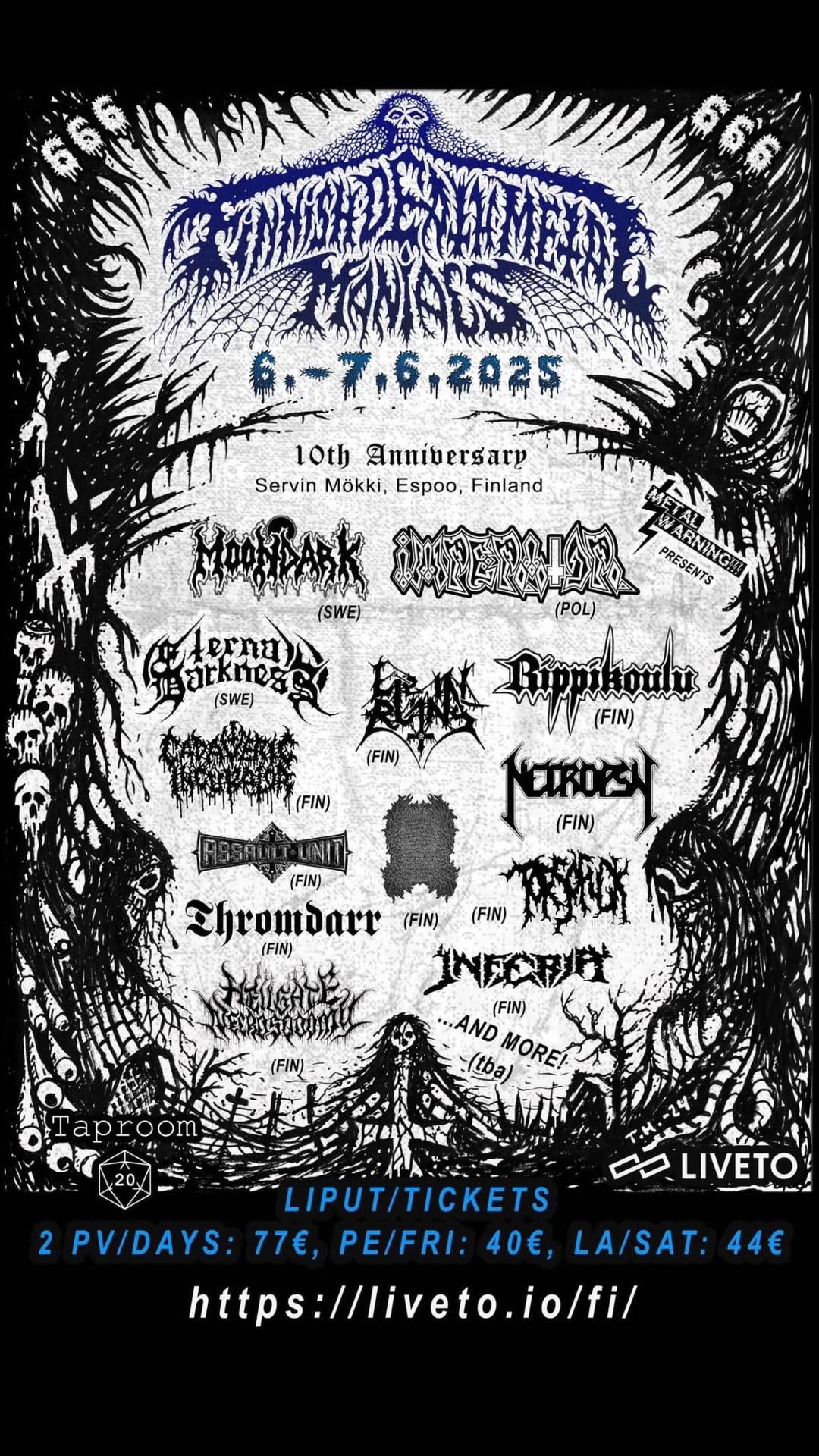 Finnish Death Metal Maniacs 666 (6.-7.6.2025)