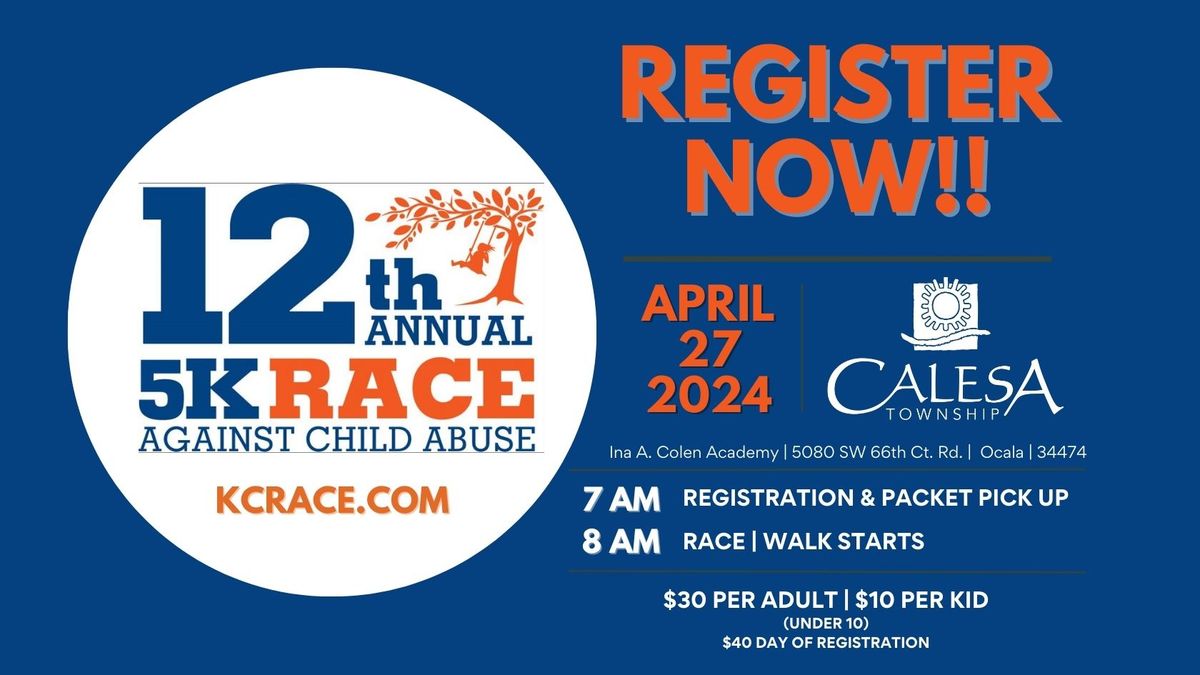 Kimberly's Center 12th Annual 5K Race Against Child Abuse