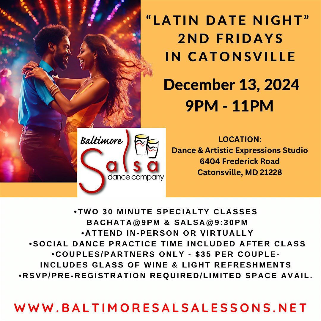 2nd Fridays- Latin Date Night in Catonsville!