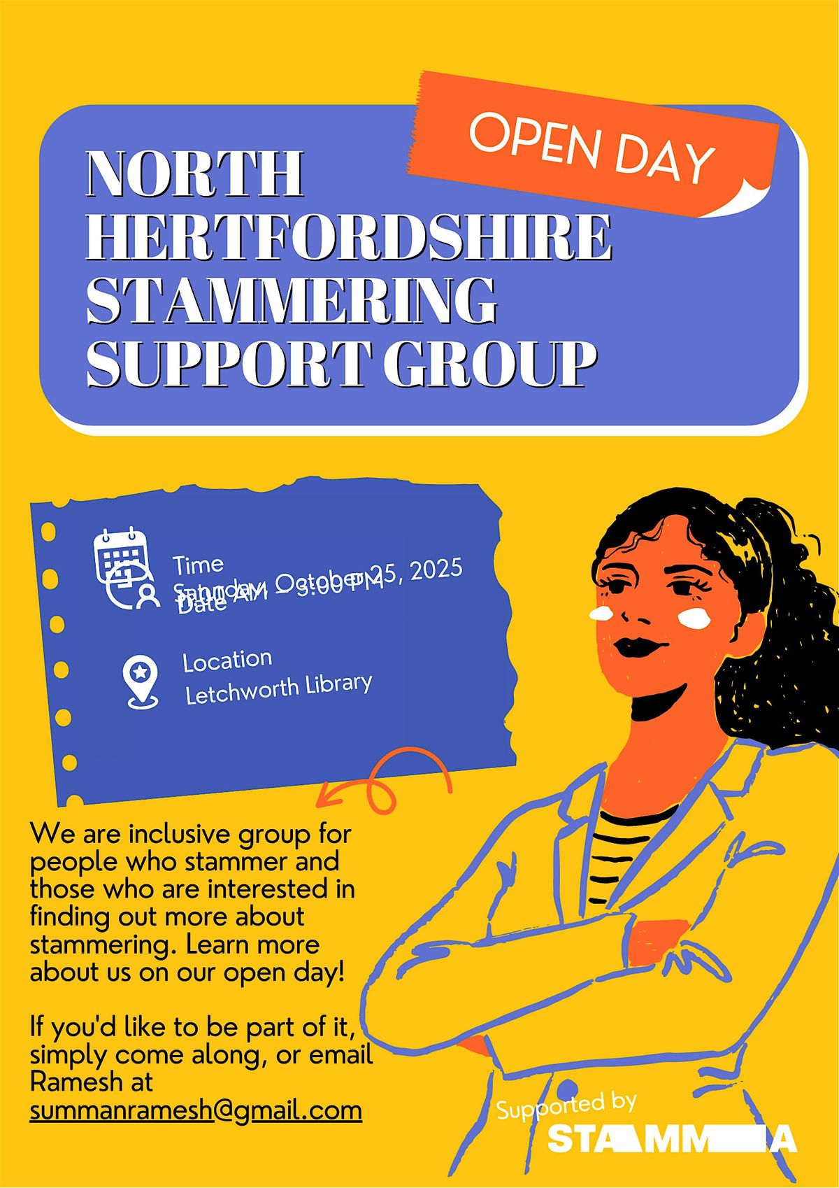 North Hertfordshire Stammering Support Group Open Day