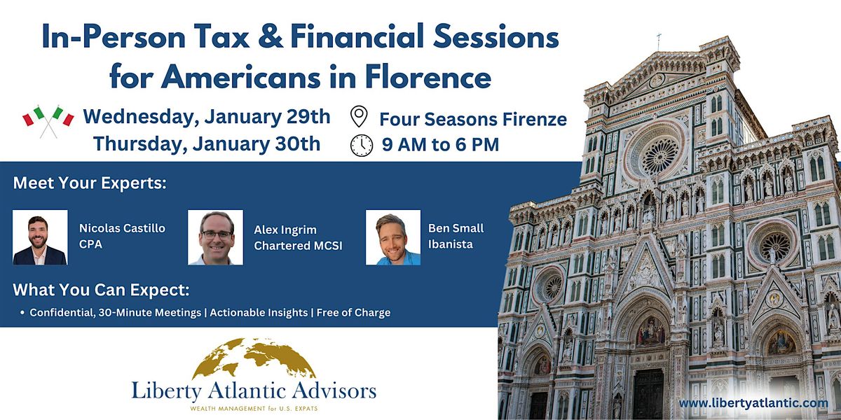 Tax & Financial Consultations for Americans in Florence