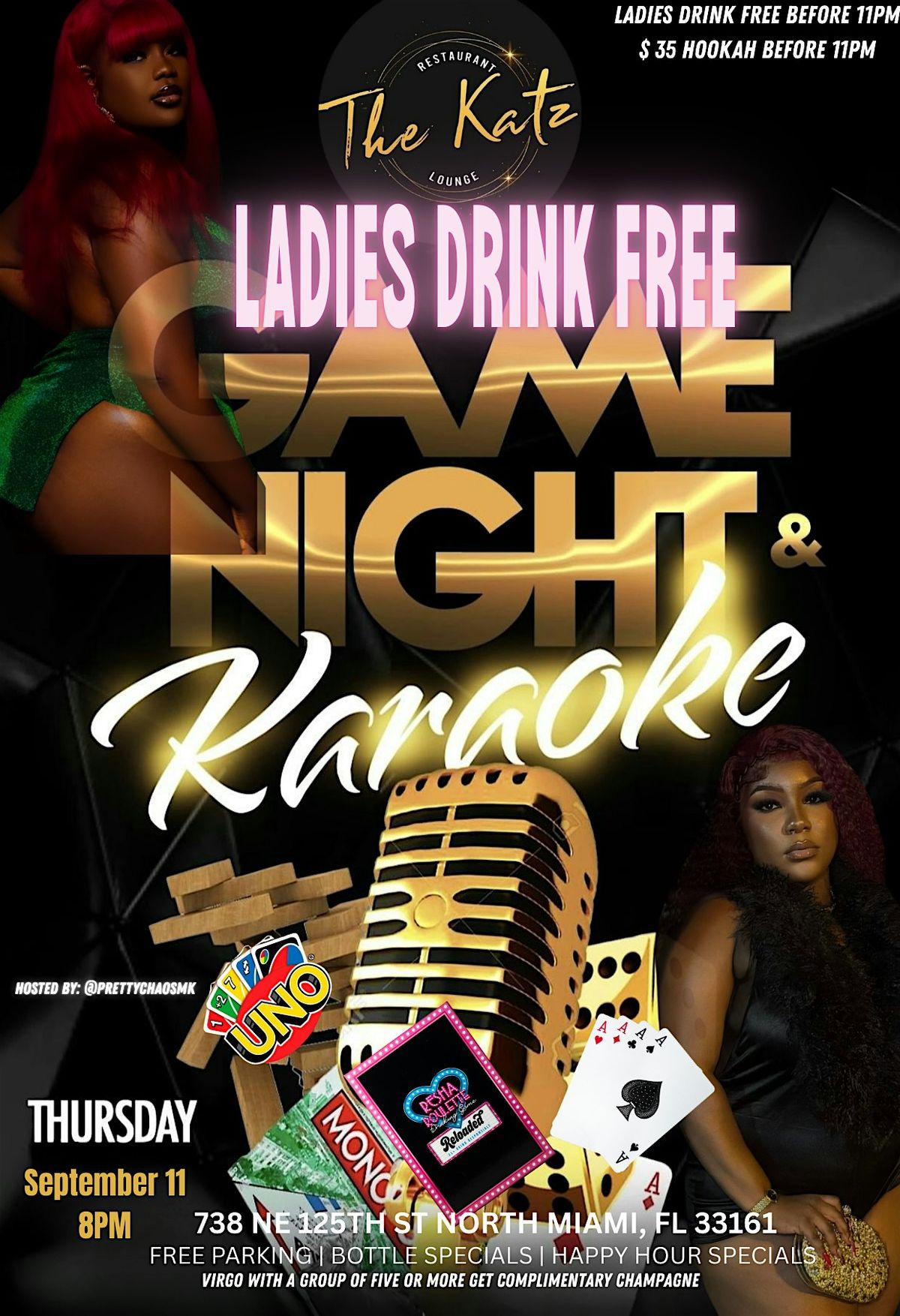 Game night and karaoke