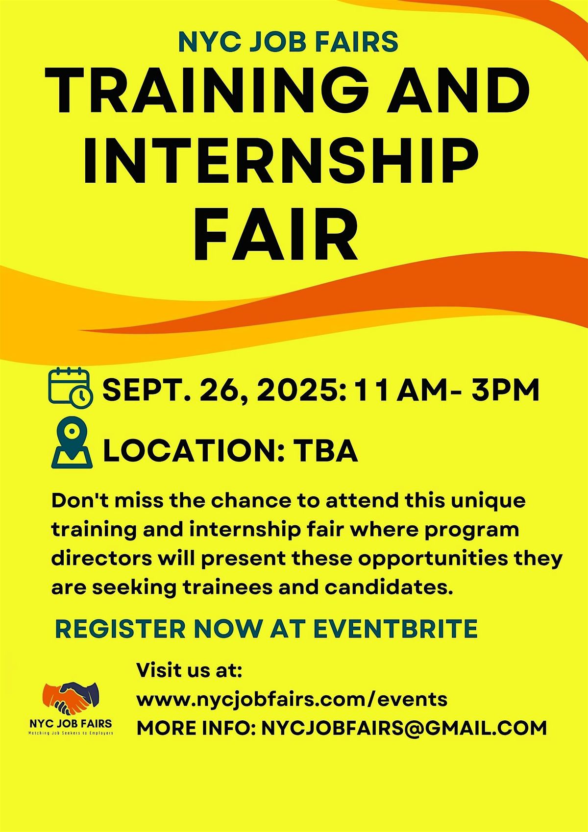 TRAINING AND INTERNSHIP JOB FAIR