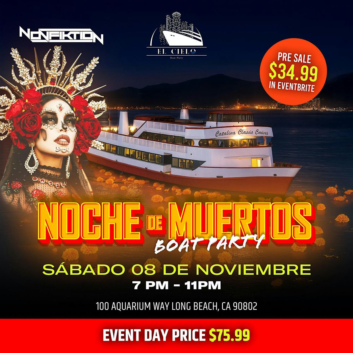 Noche de Muertos Boat Party | LOS ANGELES, CA.