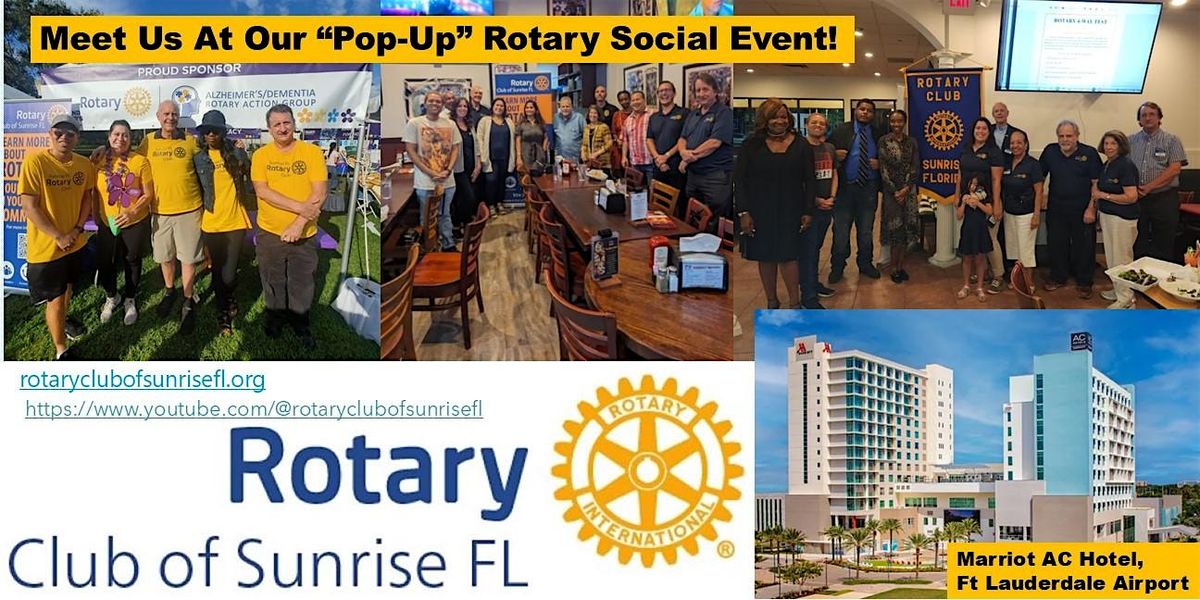 Rotary Club Sunrise FL PopUp Social