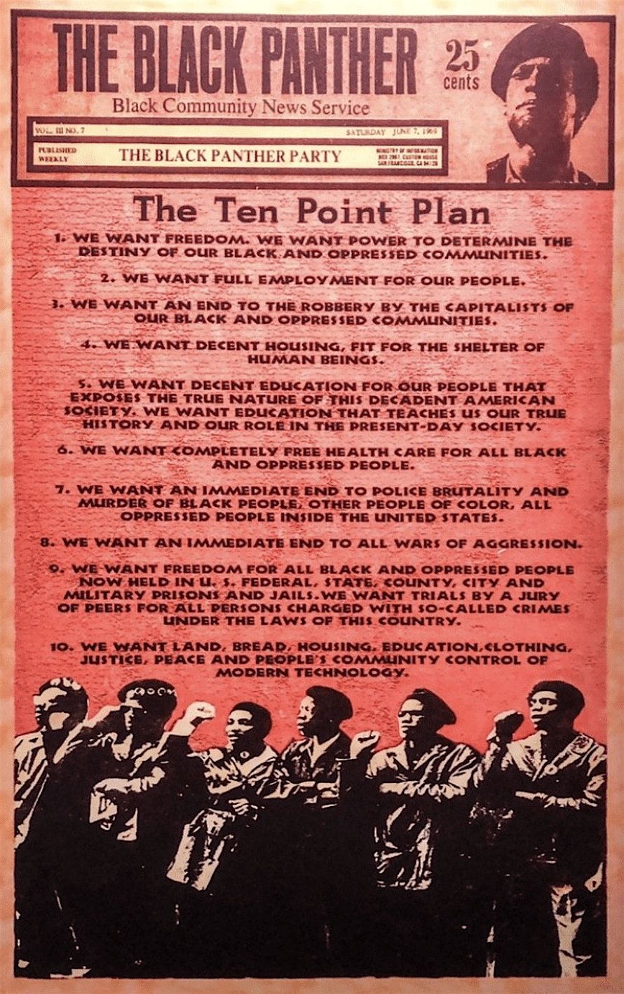 ALL POWER TO THE PEOPLE:  the Black Panthers' Ten-Point Program's Legacy