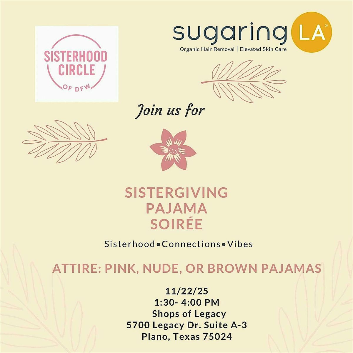 Sistergiving Pajamas Soiree