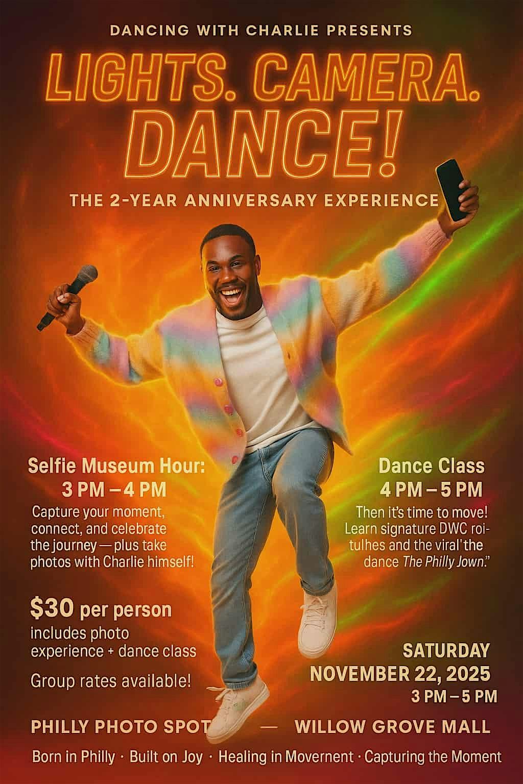 Dancing with Charlie\u2019s 2-Year Anniversary & Selfie Party