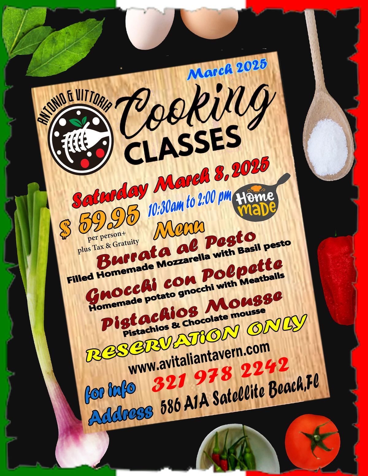 March Cooking Class