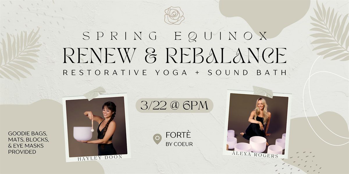 Spring Equinox Renew & Rebalance