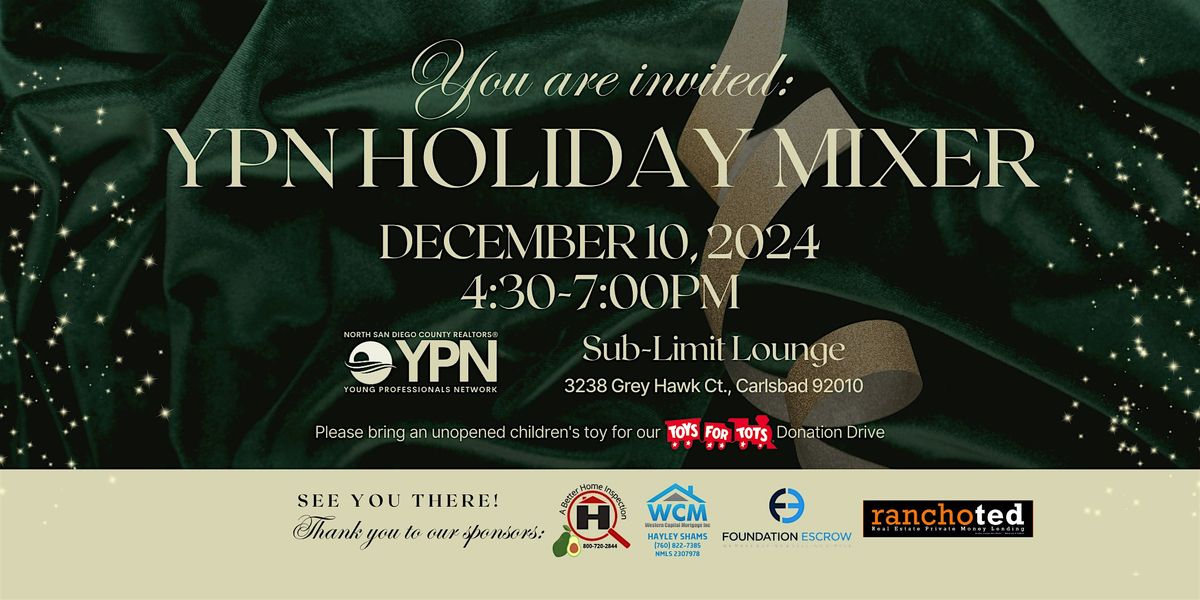 North San Diego County Realtors YPN Holiday Mixer