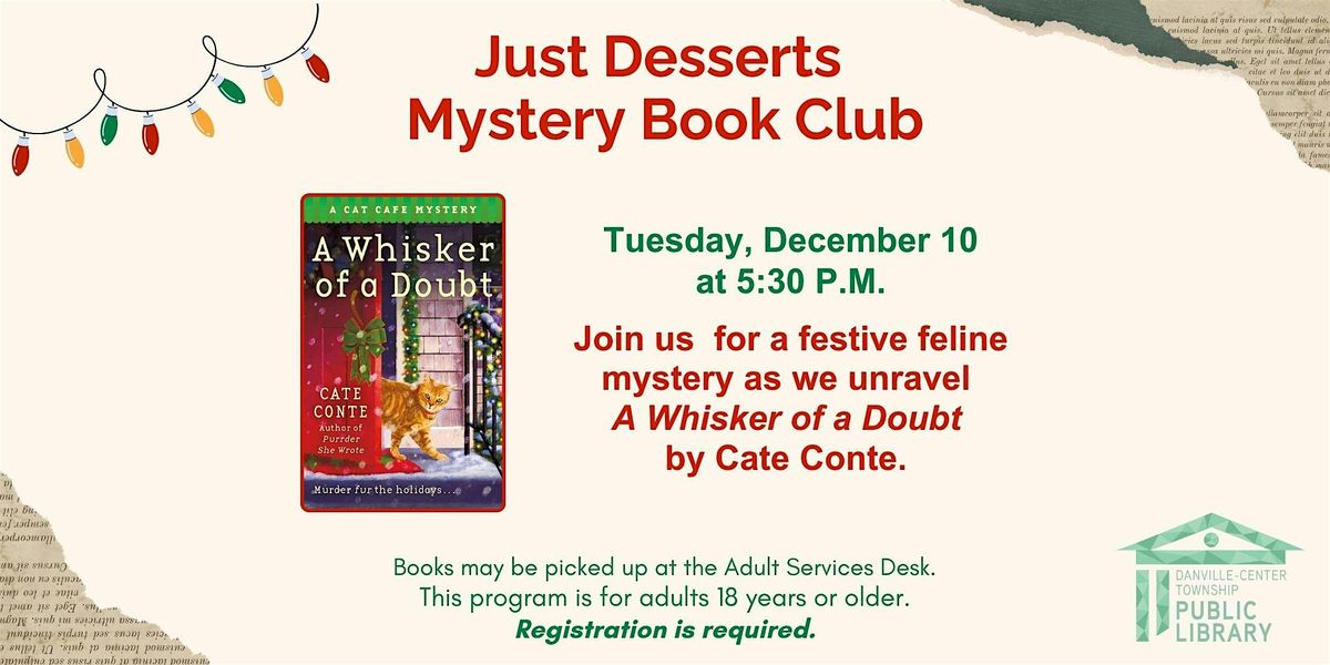 Just Desserts Mystery Book Club