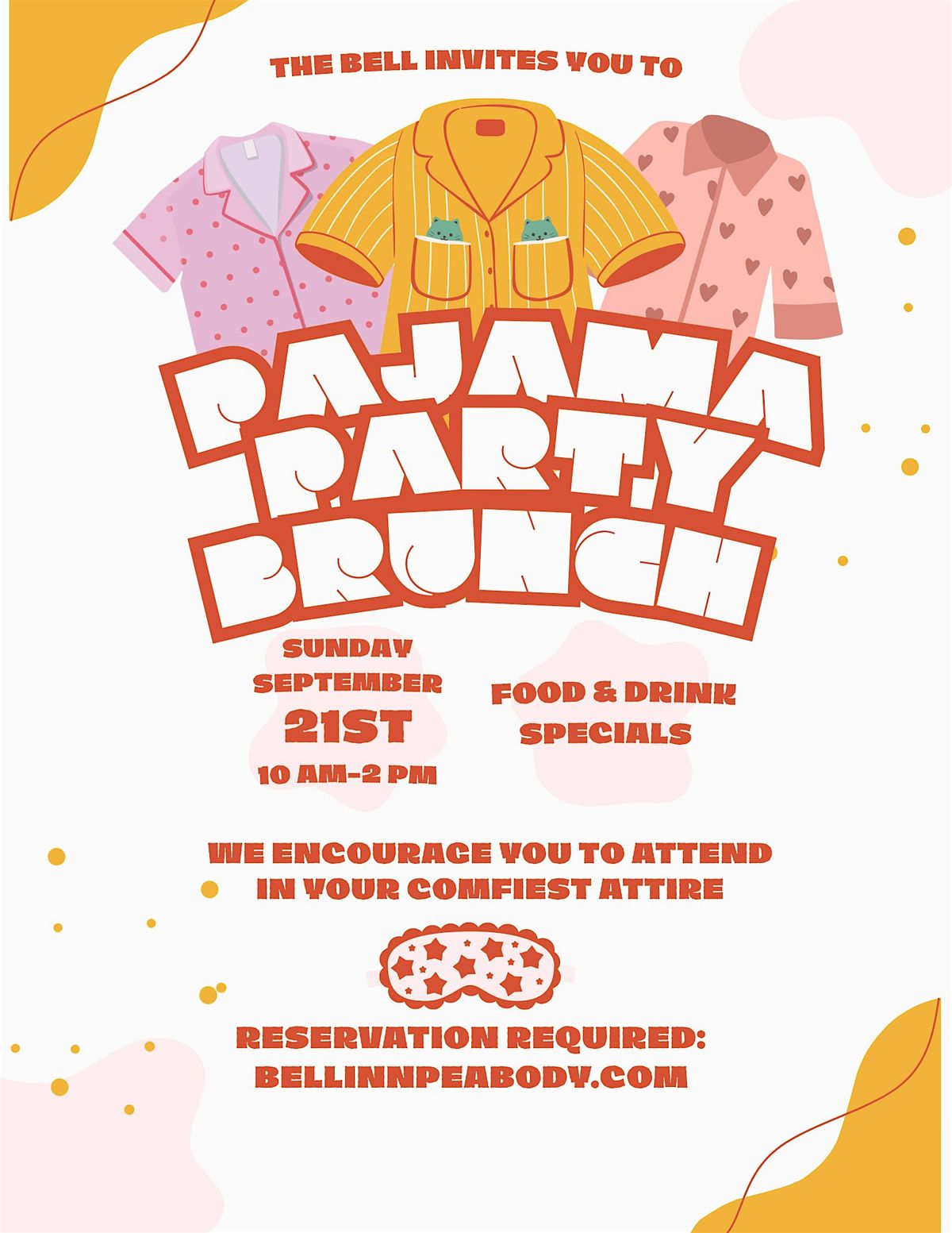 Pajama Party Brunch at the Bell