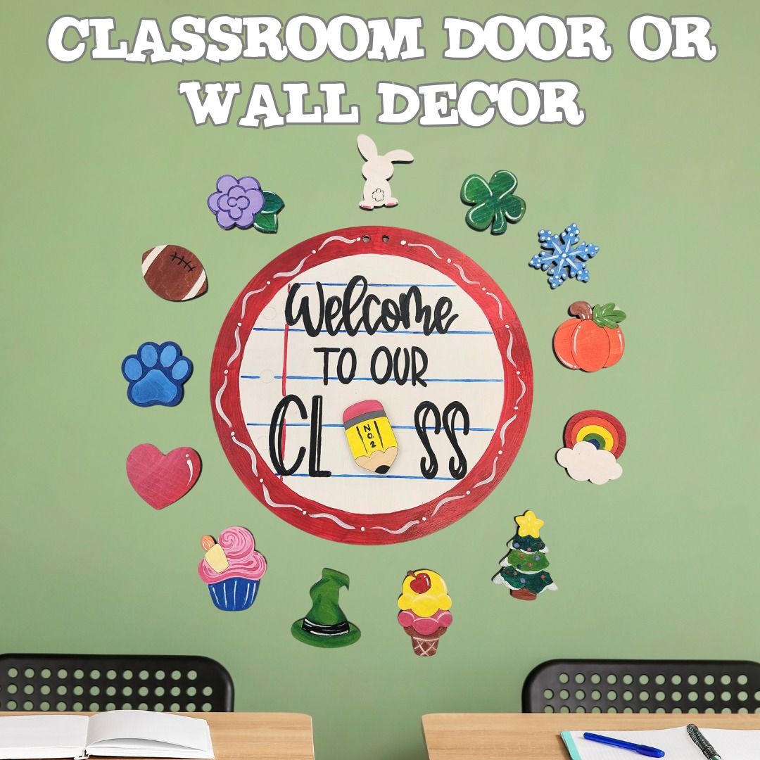 Classroom Door or Wall Decor - Paint & Sip Class