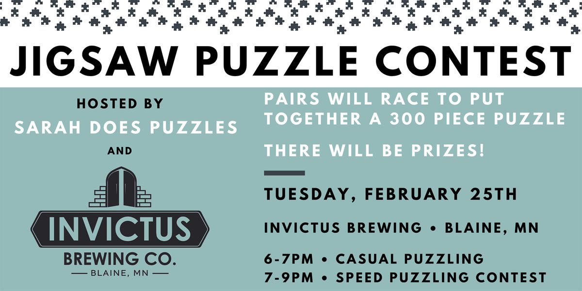 Pairs Jigsaw Puzzle Contest at Invictus Brewing Co - February 2025