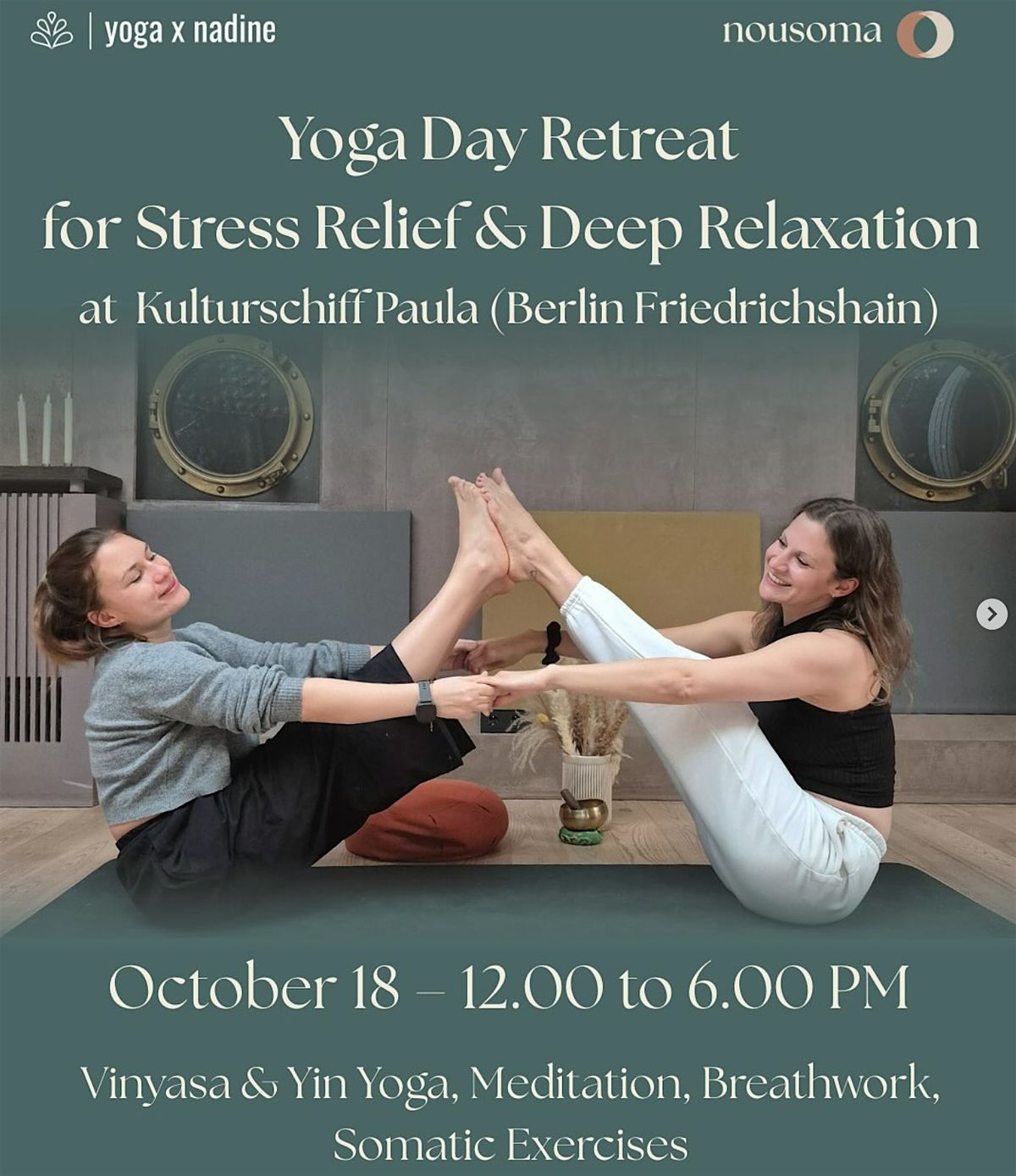 Mini Yoga-Time-Out ("Day Retreats") for Beginner on a boat (English)