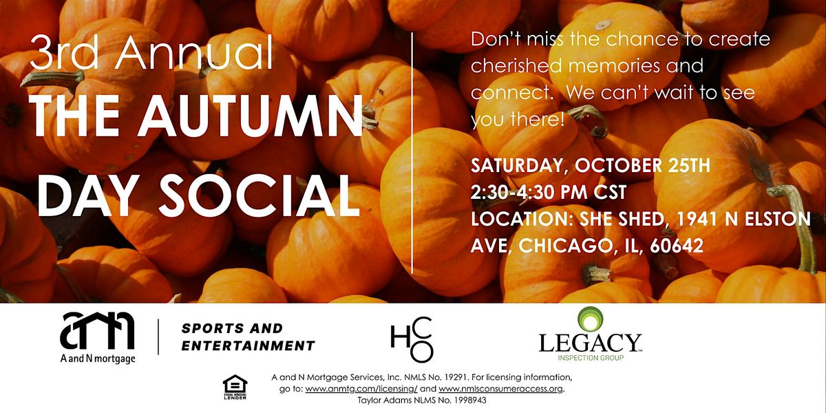 3rd Annual Pumpkin Event: The Autumn Day Social