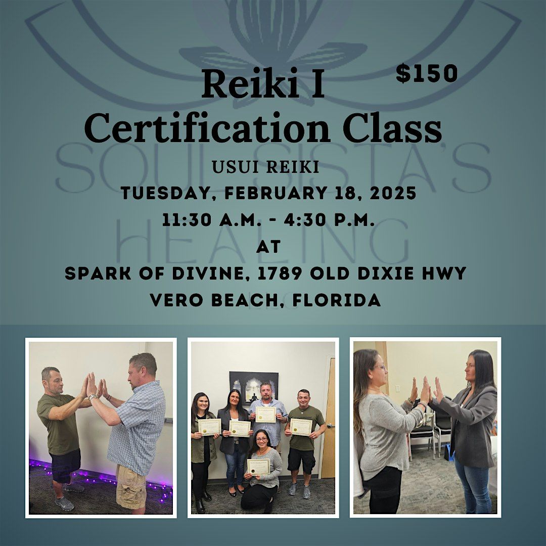 Usui Reiki Level I Certification Class